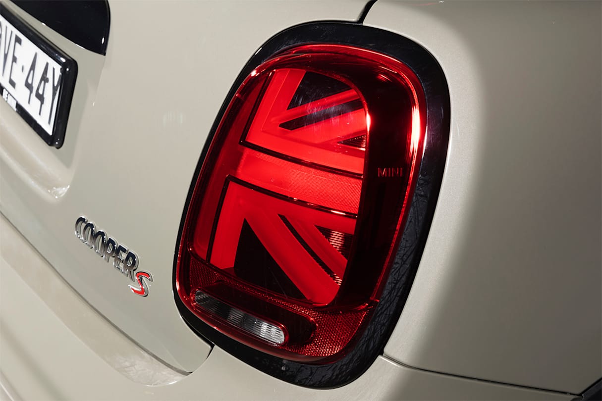The Cooper S and JCW have Union Jack tail-lights.
